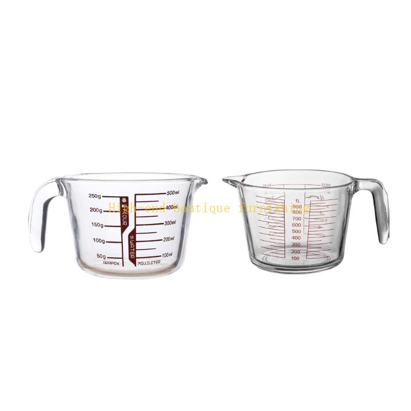 Home Cooking Reading - L9NB Premium Thick Glass Measuring Cup