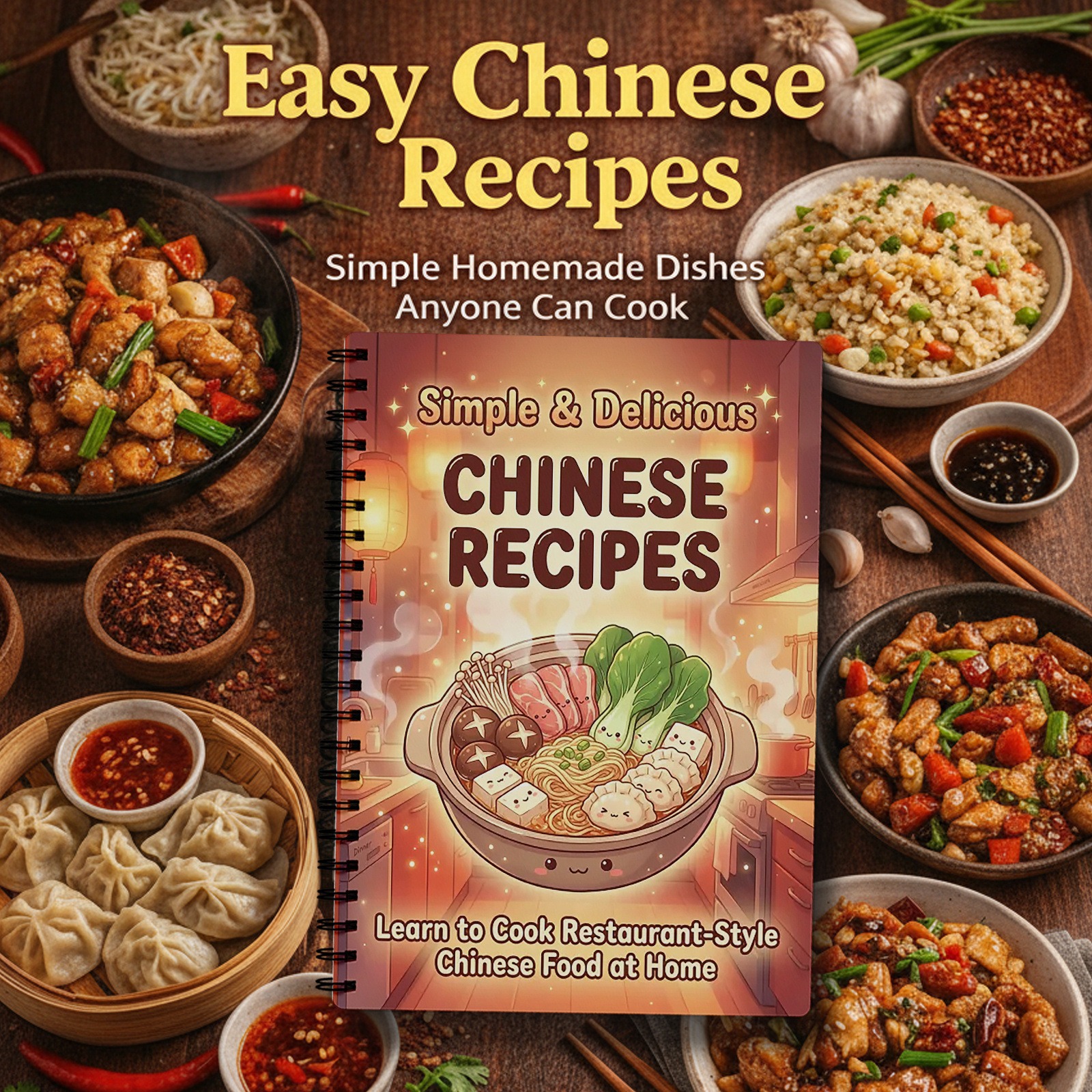 Home Cooking Chinese - Chinese Home Cooking Recipe Notebook Step