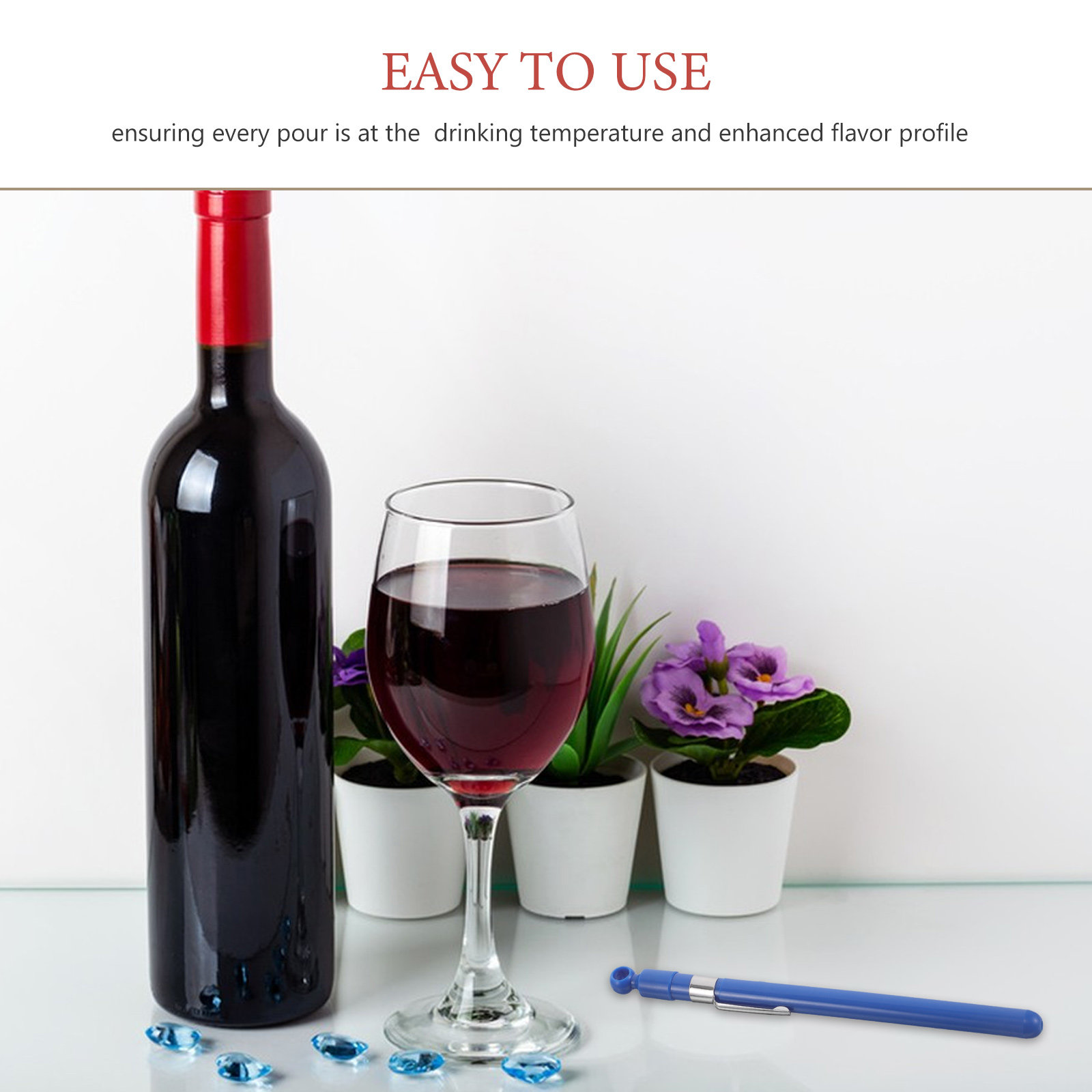 Glass Wine Thermometer Easy Re – Home Cooking Reading recenzja i cena