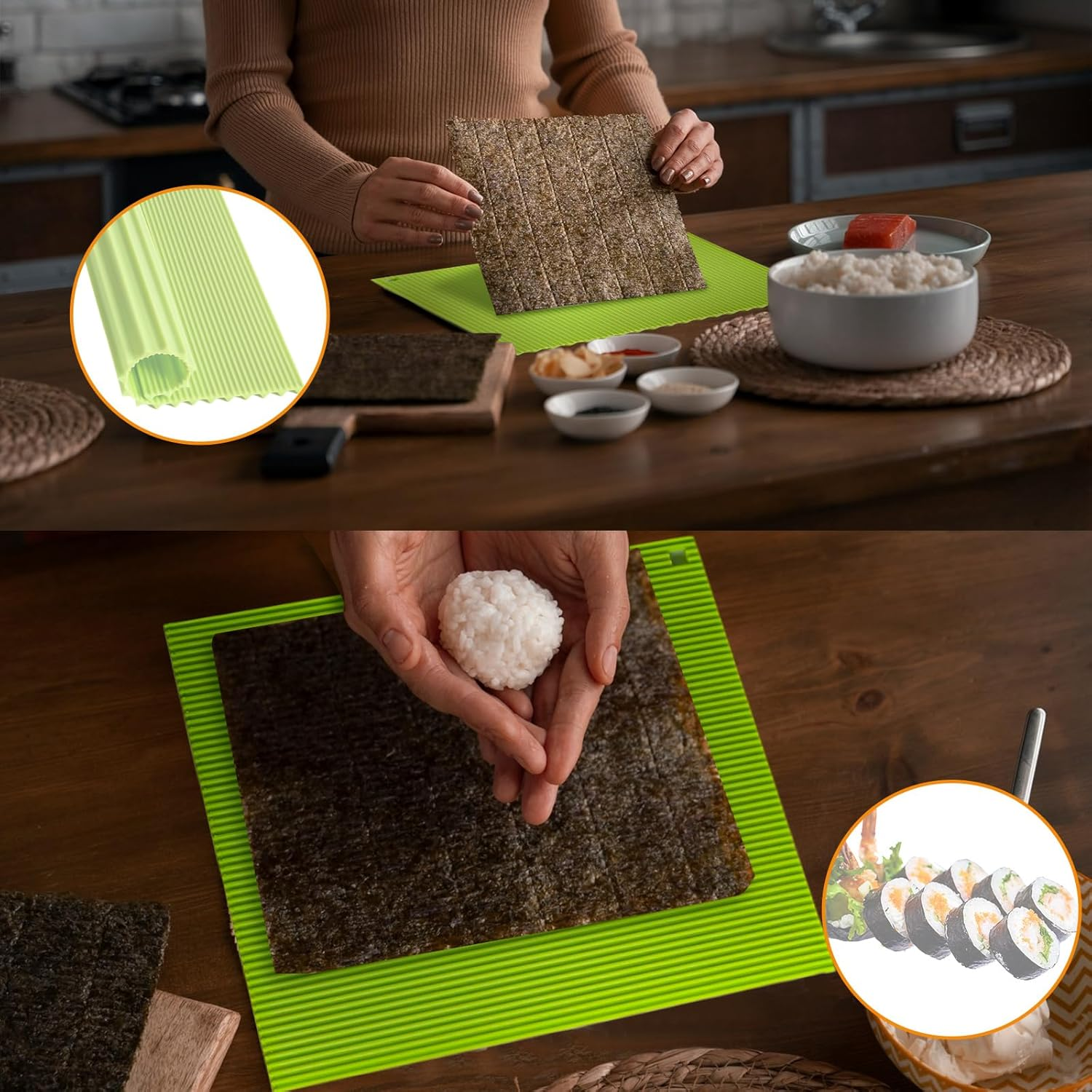 High-quality silicone mat for  – Sushi Mat Bamboo recenzja i cena