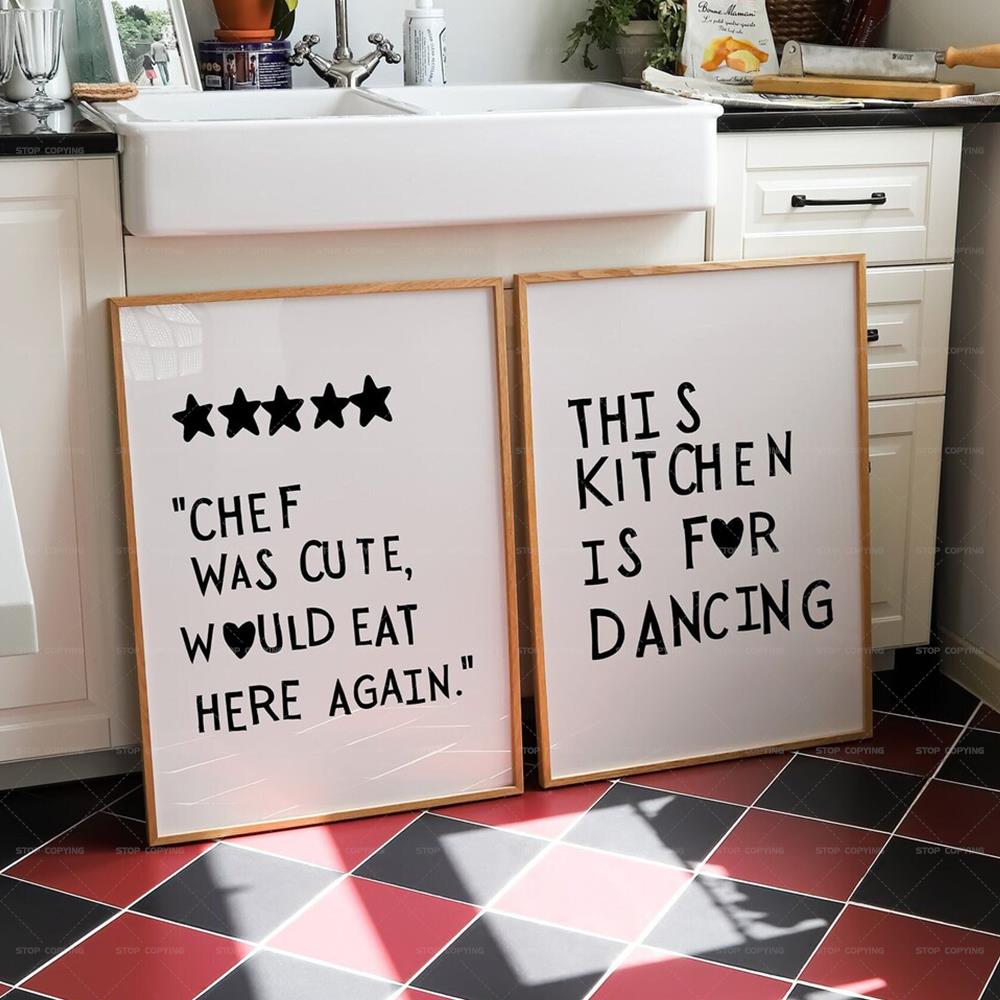 Minimalist Heart Black Chef Mo – Home Cooking Quotes recenzja i cena