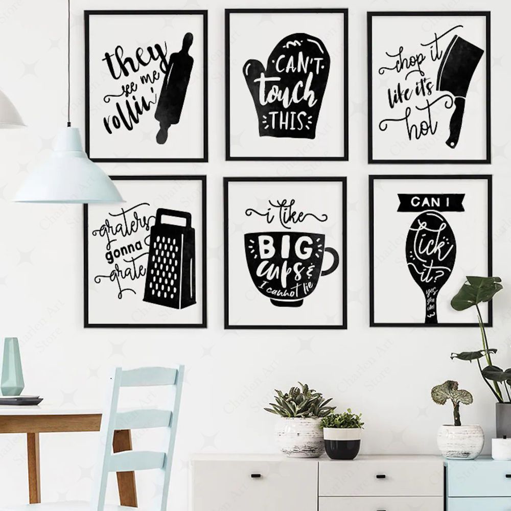 Hand Drawn Cooking Utensil Big – Home Cooking Quotes recenzja i cena