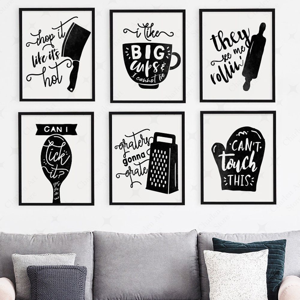 Hand Drawn Cooking Utensil Big – Home Cooking Quotes recenzja i cena