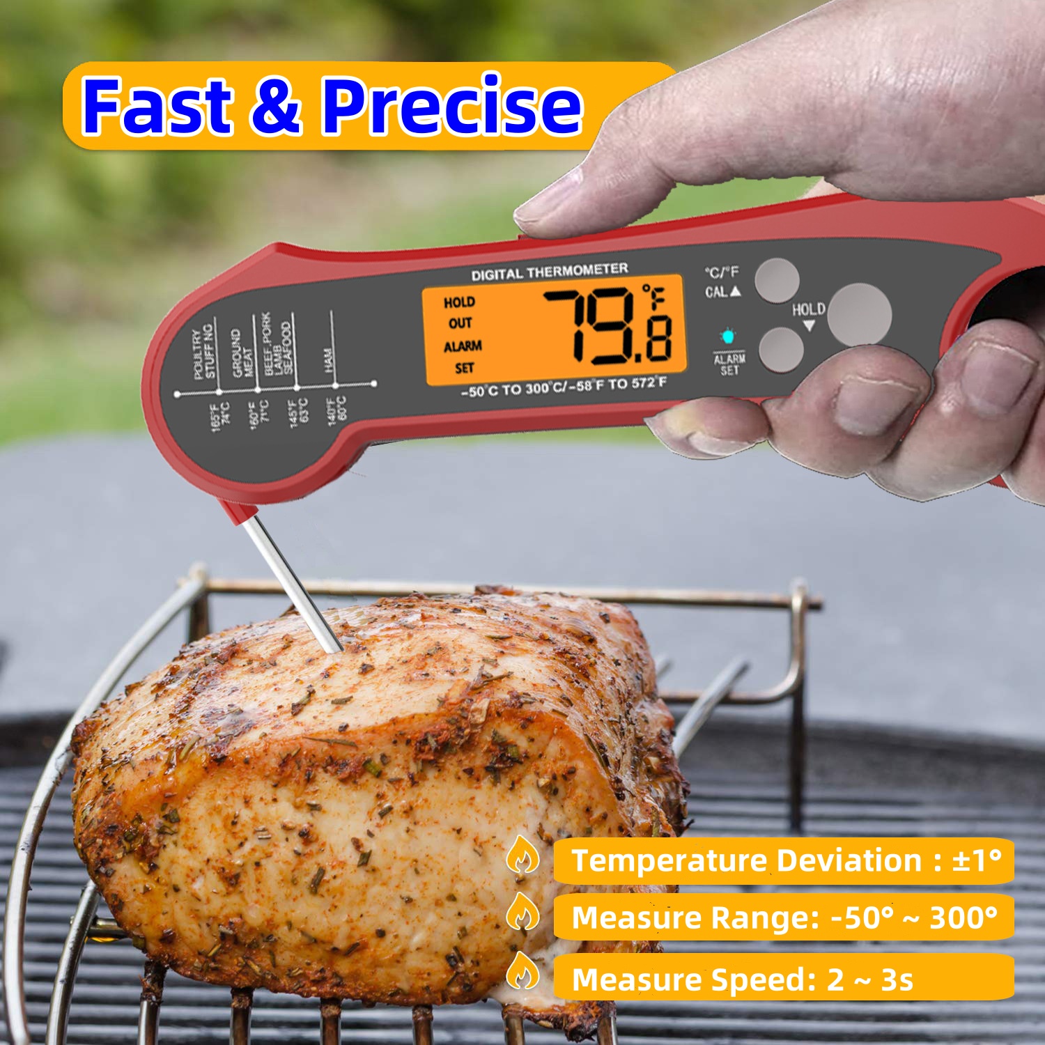 Fast Read Meat Thermometer for – Home Cooking Reading recenzja i cena