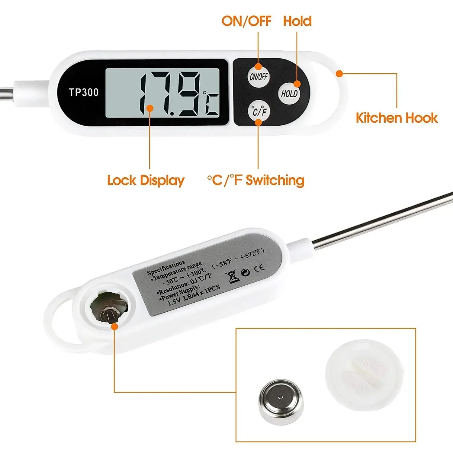 Stainless Steel Food Thermomet – Home Cooking Reading recenzja i cena