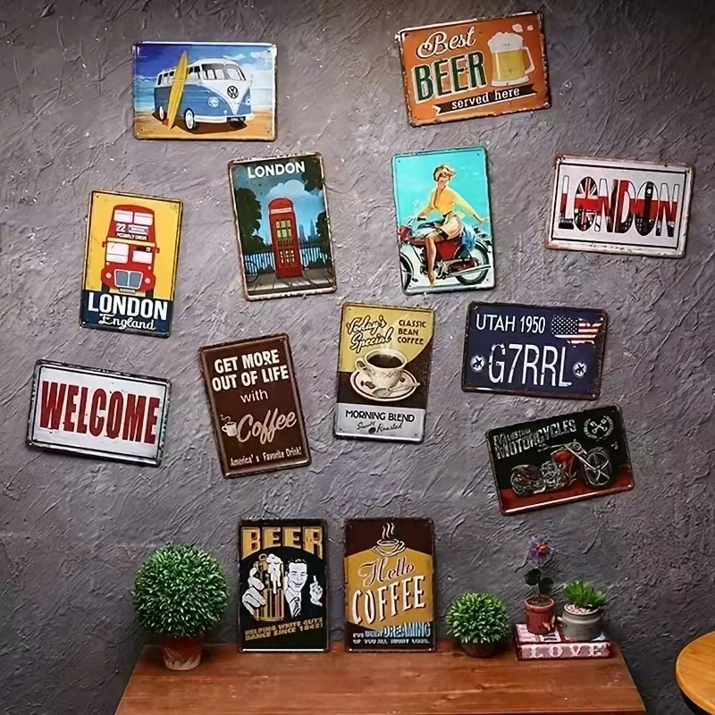 （2D Tin painting）Vintage Kitch – Home Cooking Quotes recenzja i cena