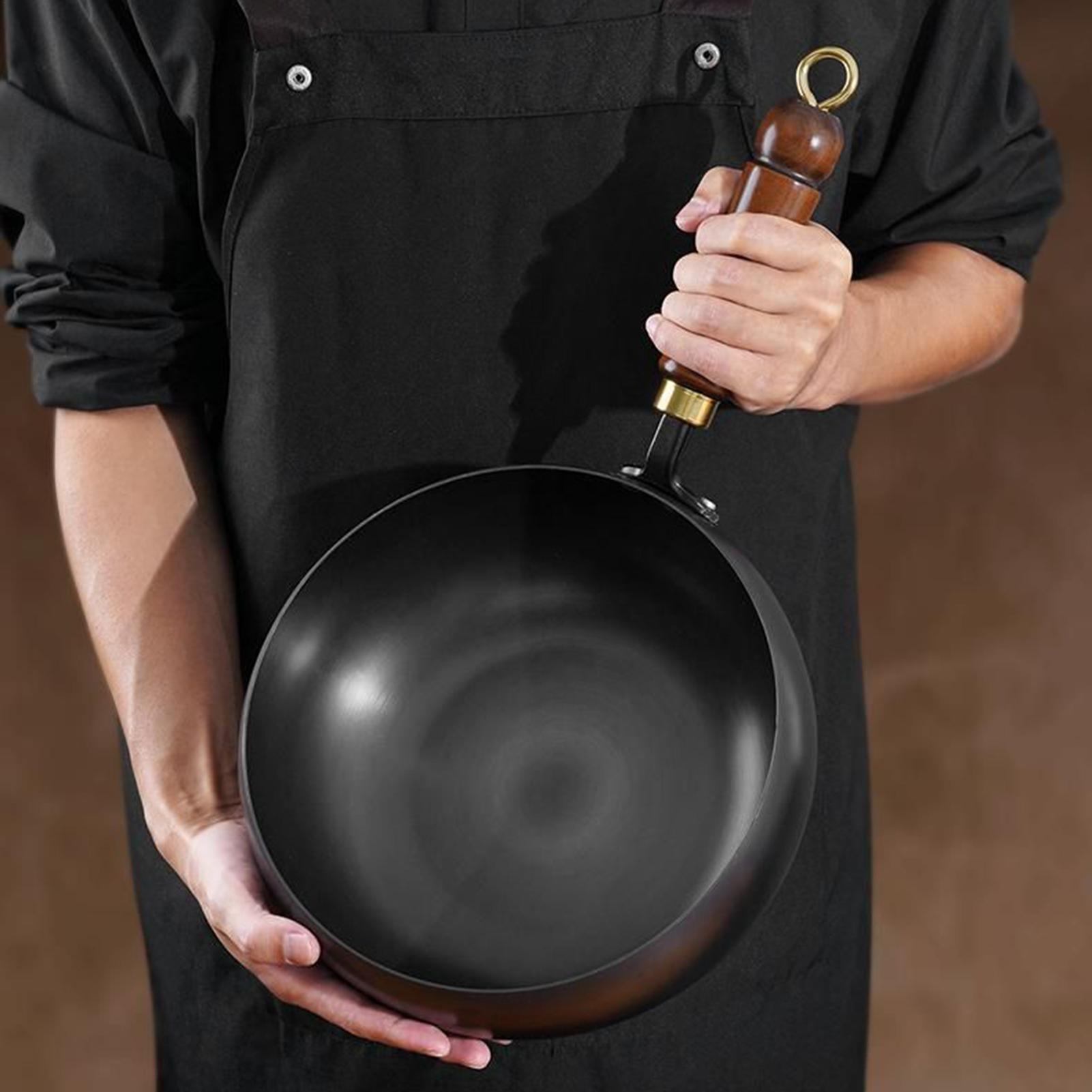 Iron Uncoated Chinese Wok Big  – Home Cooking Chinese recenzja i cena