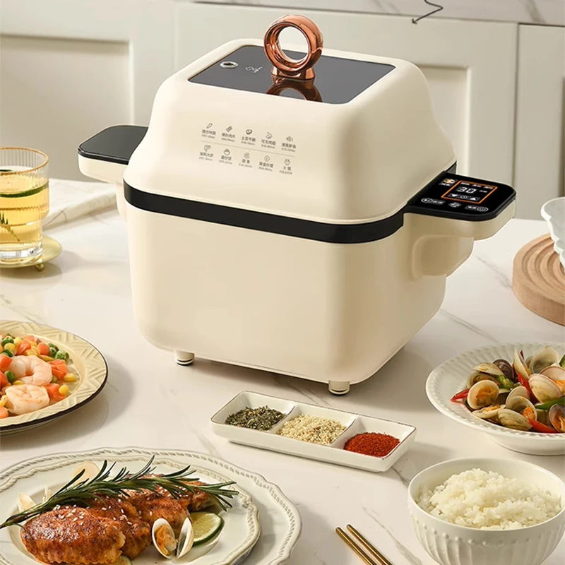 Fully Automatic Rotating Stir  – Home Cooking Fried Rice recenzja i cena