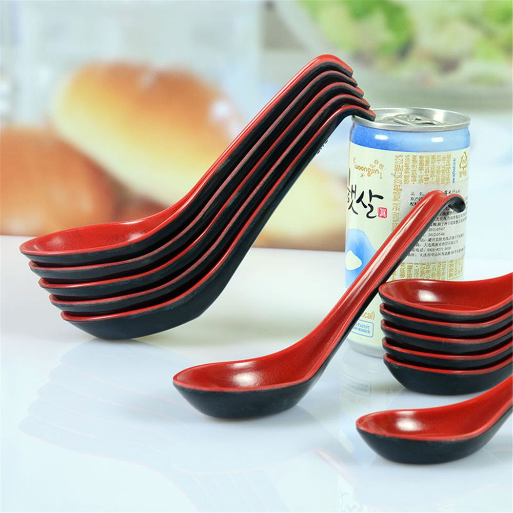 Black Red Plastic Spoon Home F – Home Cooking Restaurant recenzja i cena