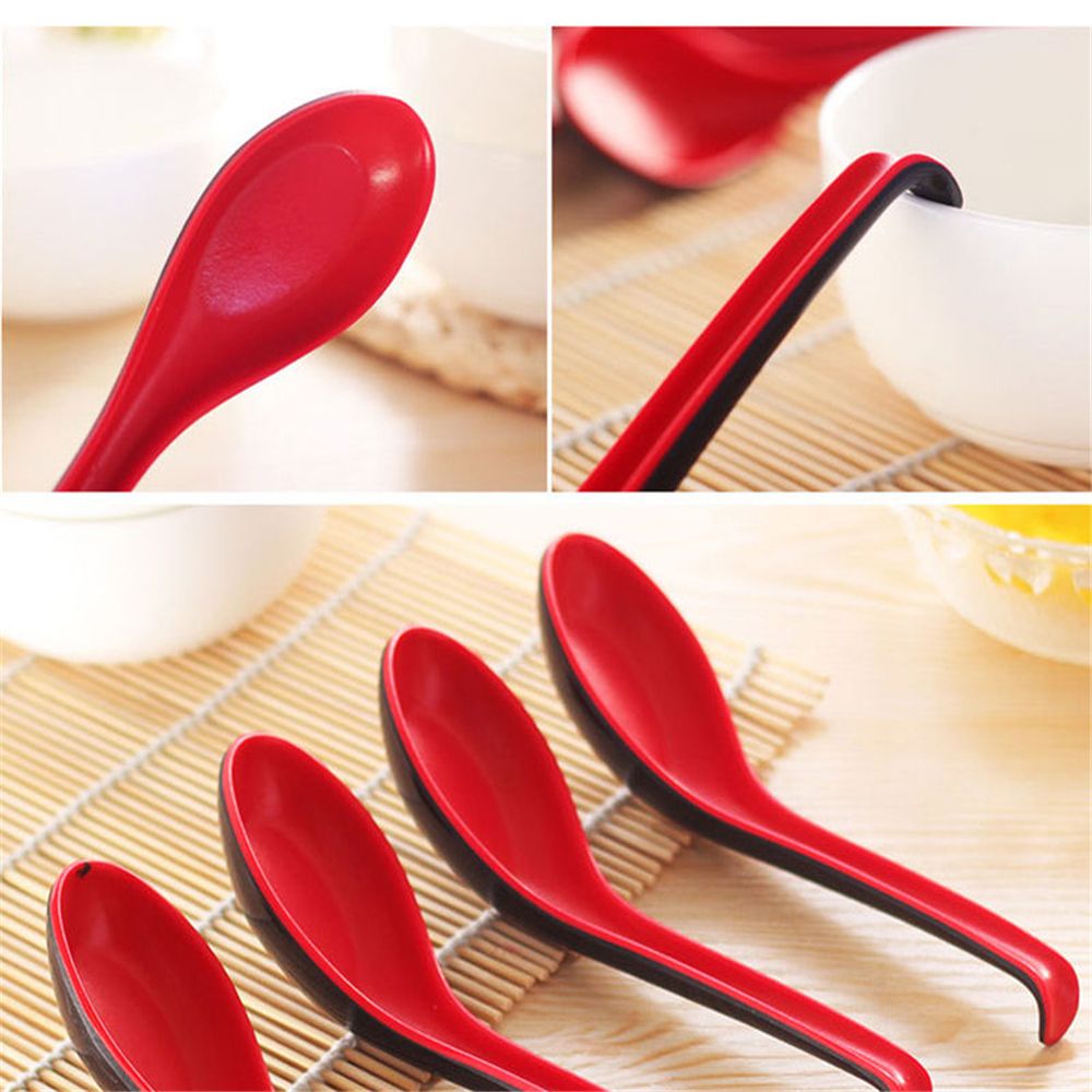 Black Red Plastic Spoon Home F – Home Cooking Restaurant recenzja i cena