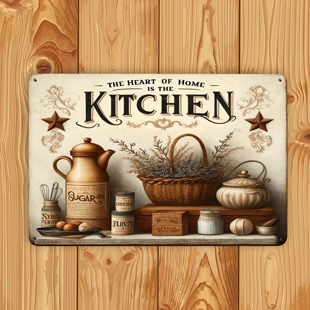 Vintage Kitchen Quote Metal Wa – Home Cooking Quotes recenzja i cena