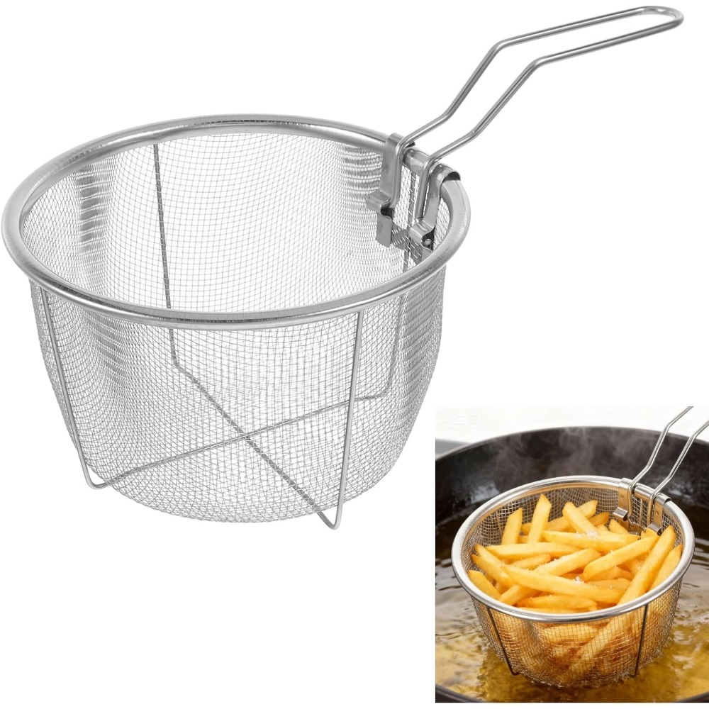 Round Fry Basket with Folding  – Home Cooking In French recenzja i cena