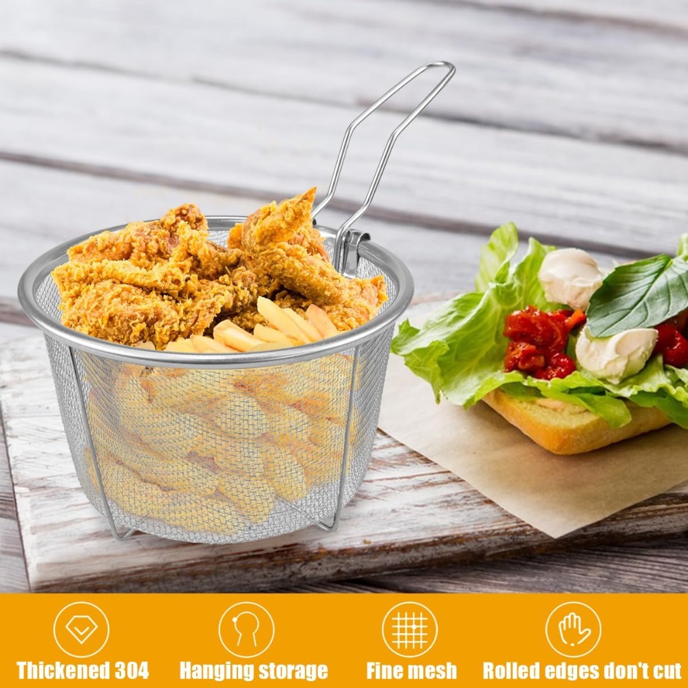 Round Fry Basket with Folding  – Home Cooking In French recenzja i cena