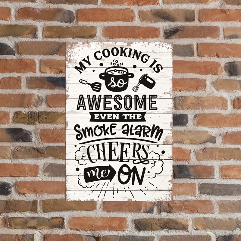 Funny Kitchen Quote Metal Sign – Home Cooking Quotes recenzja i cena