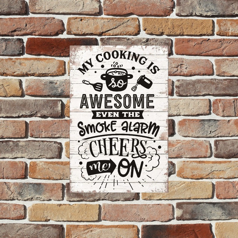 Funny Kitchen Quote Metal Sign – Home Cooking Quotes recenzja i cena