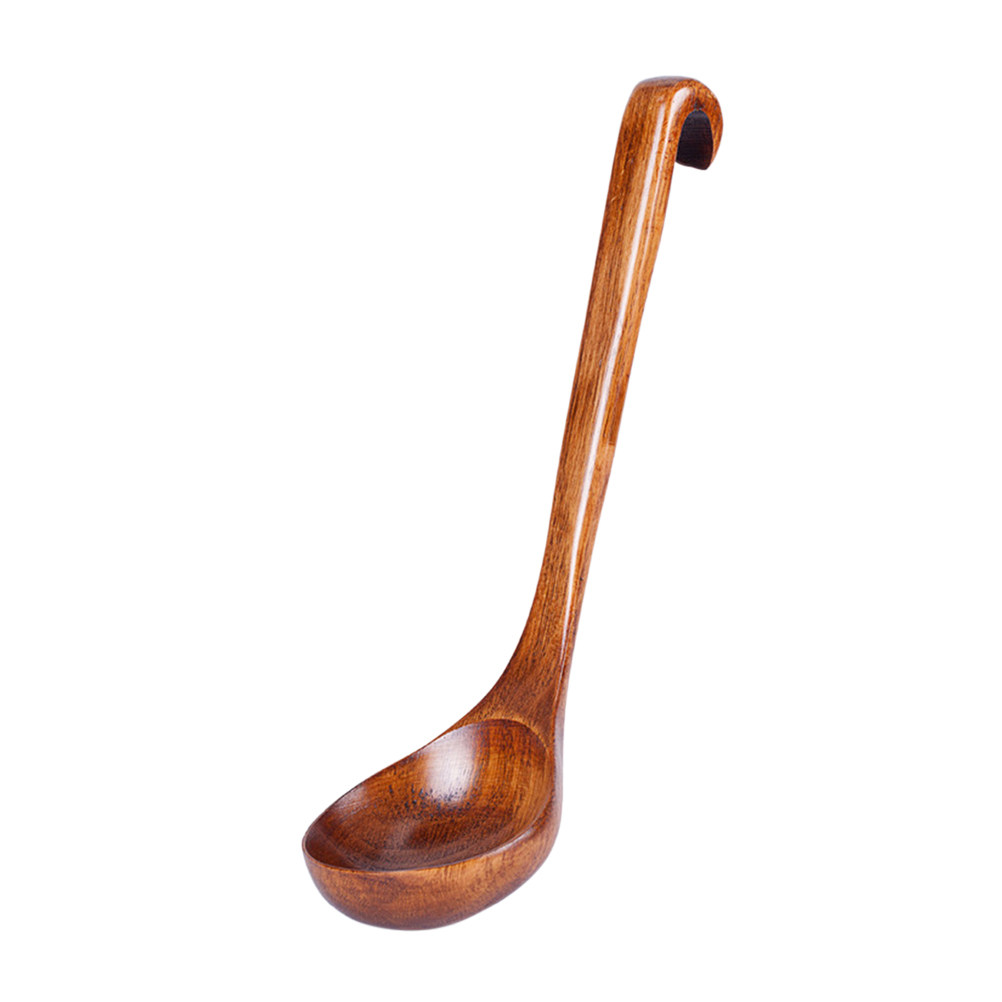 Solid Wood Soup Spoon Simple E – Home Cooking Restaurant recenzja i cena