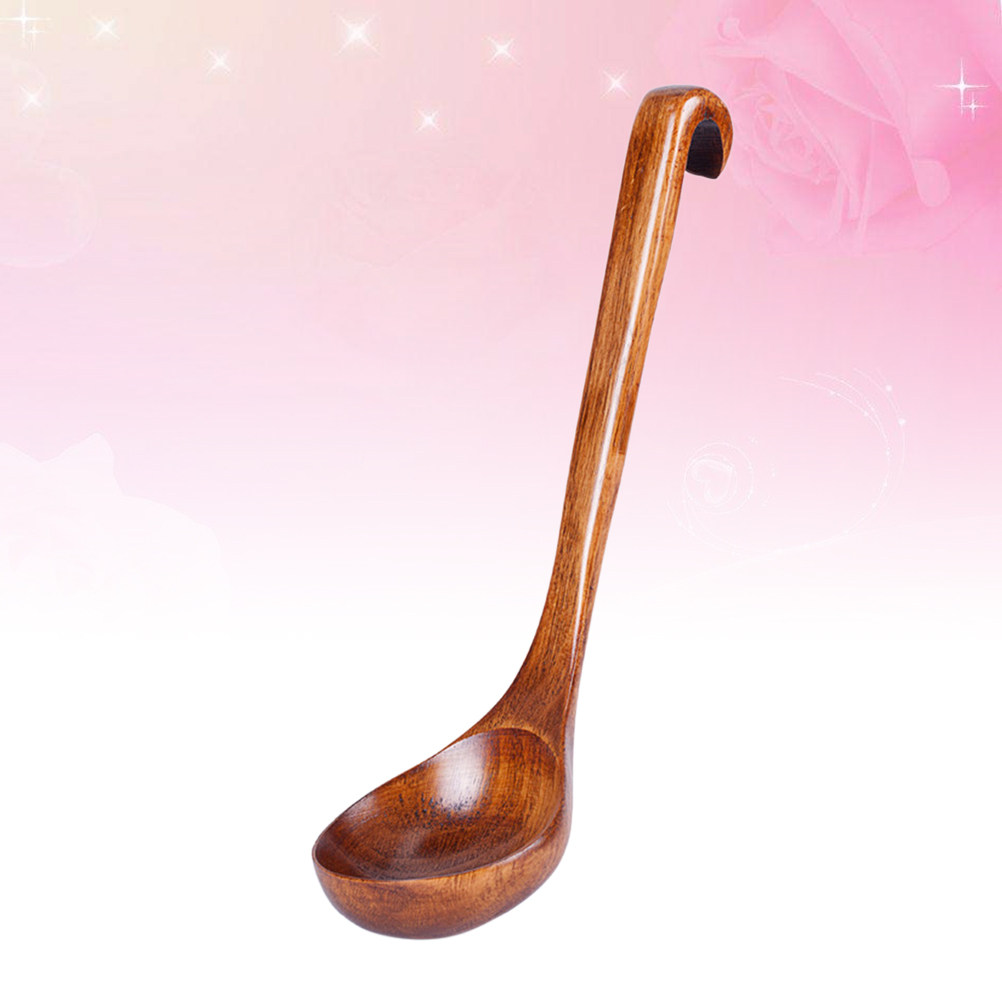 Solid Wood Soup Spoon Simple E – Home Cooking Restaurant recenzja i cena