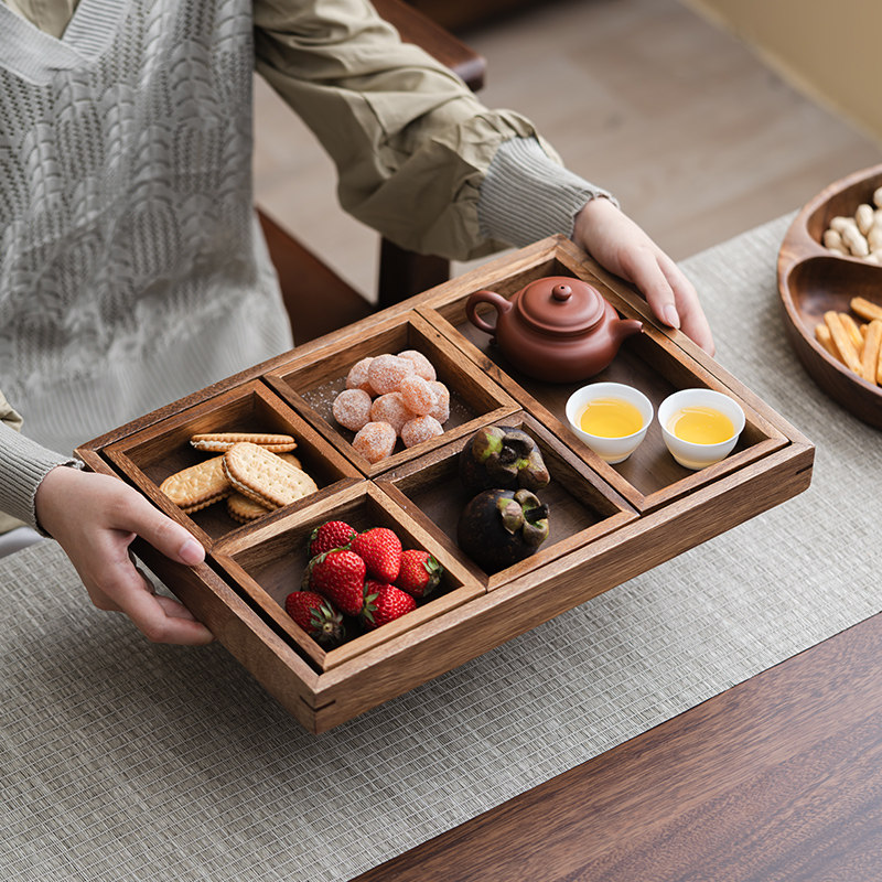 Walnut Tea Snack Plate Dessert – Home Cooking Chinese recenzja i cena