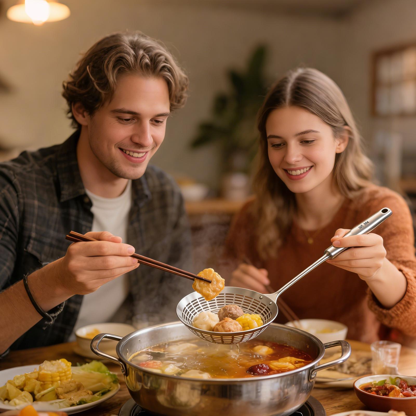 Strainer Spoon Long Handle Lar – Home Cooking In French recenzja i cena