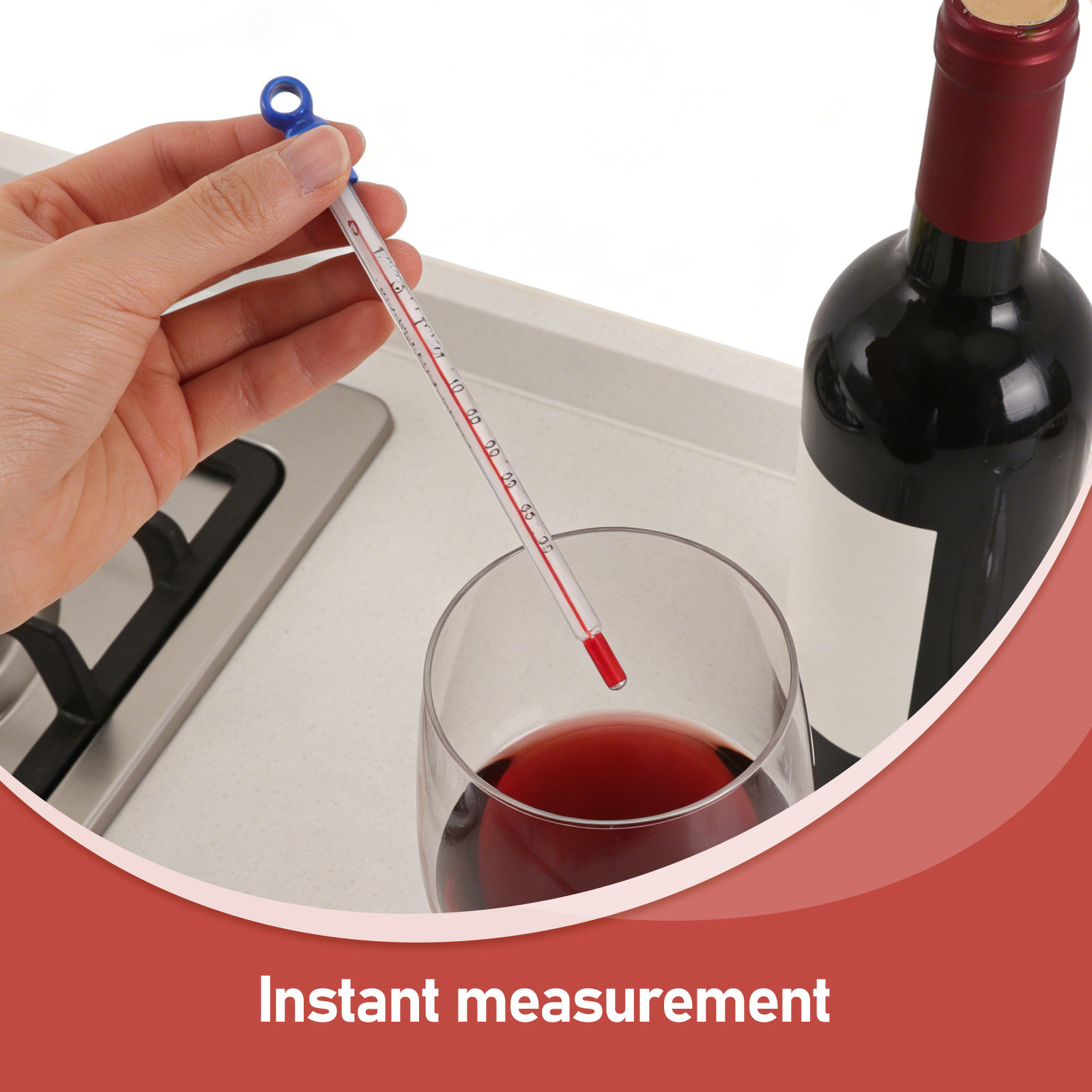 Glass Wine Thermometer Easy Re – Home Cooking Reading recenzja i cena
