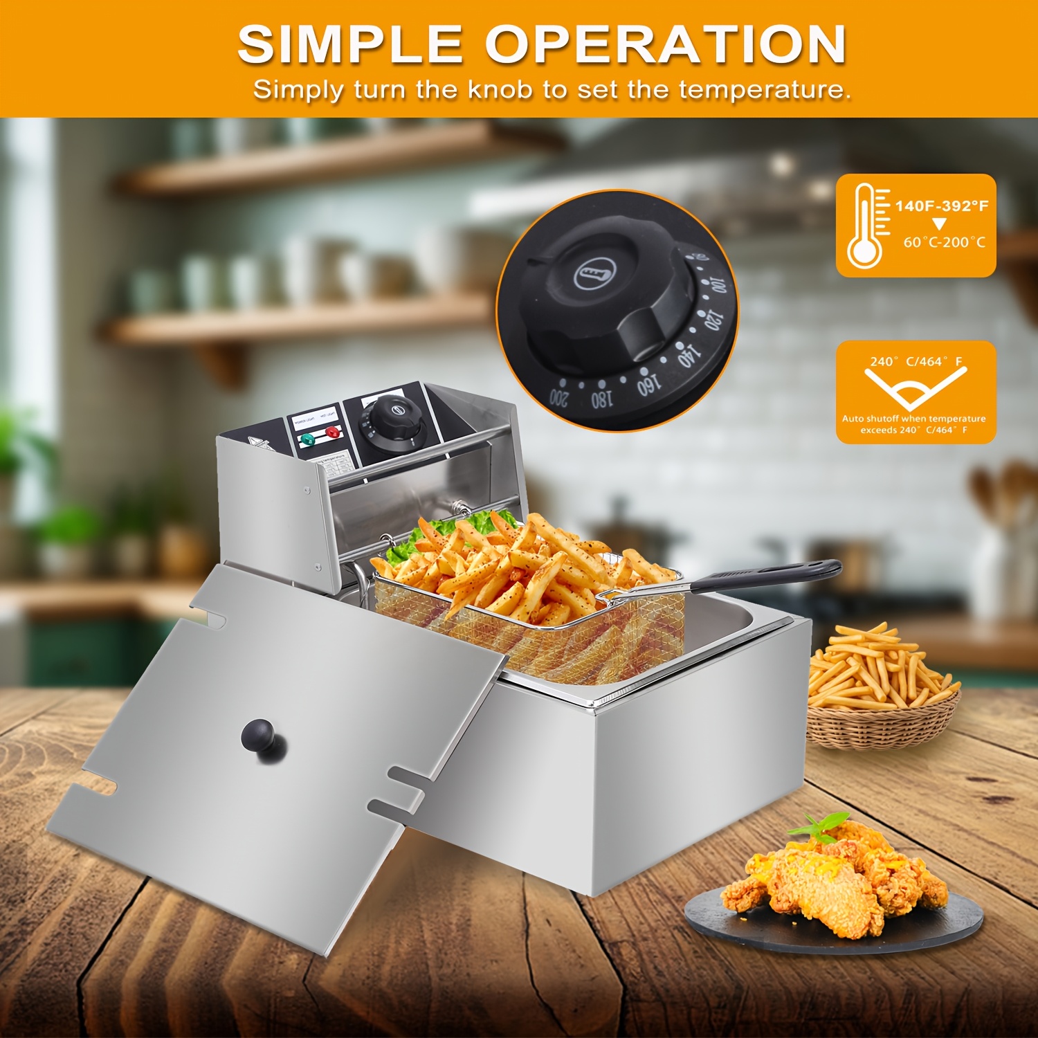 1.59gal Electric Deep Fryer, w – Home Cooking Restaurant recenzja i cena