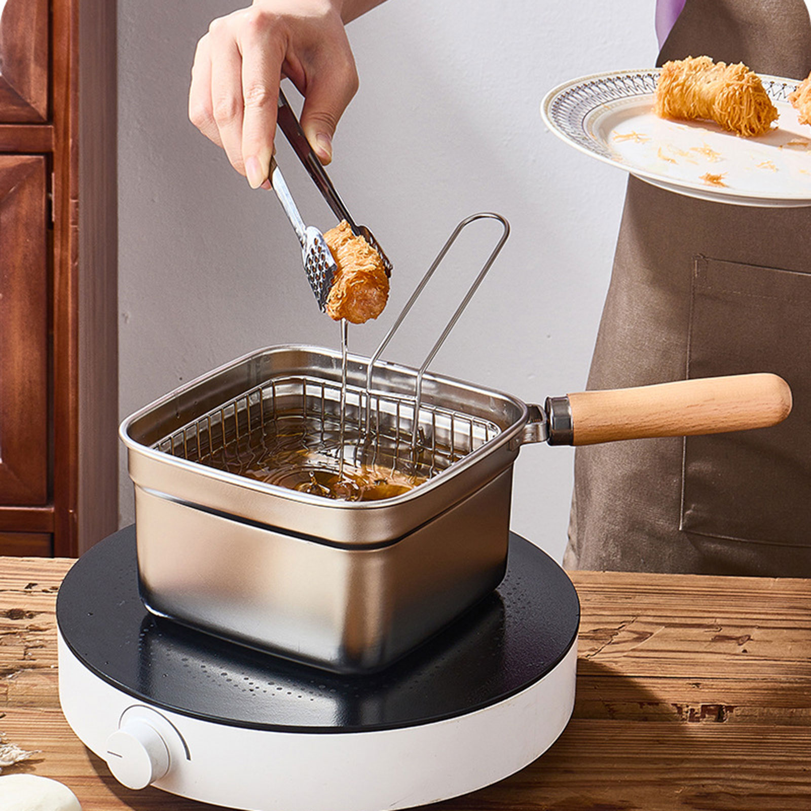 Mini Deep Fryer Pot for Campin – Home Cooking In French recenzja i cena