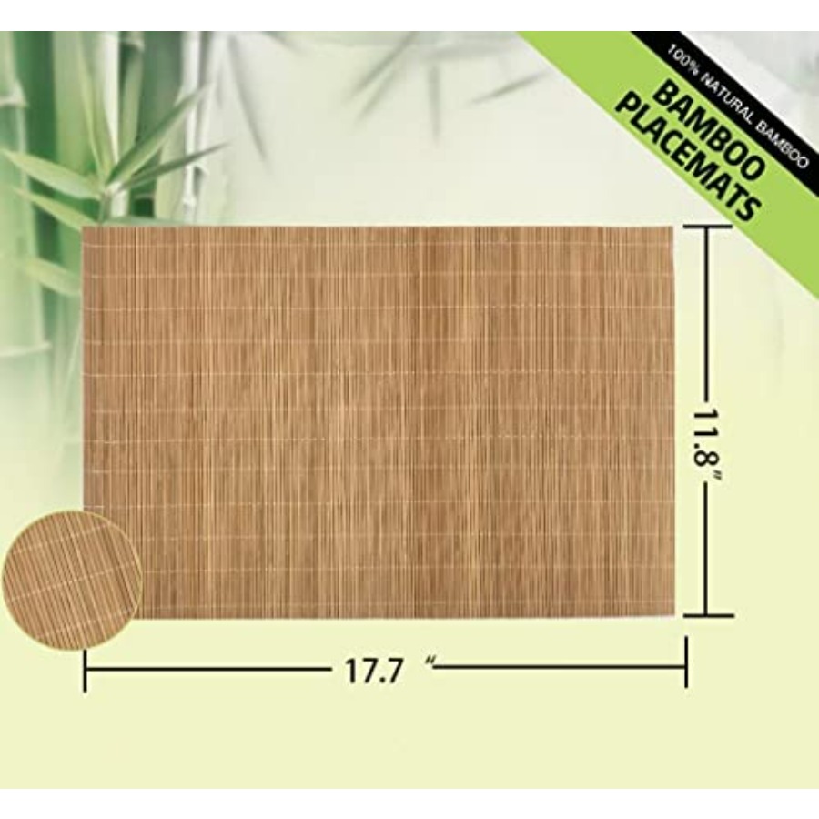 Set of 24 Bamboo Placemats 17. – Sushi Mat Bamboo recenzja i cena