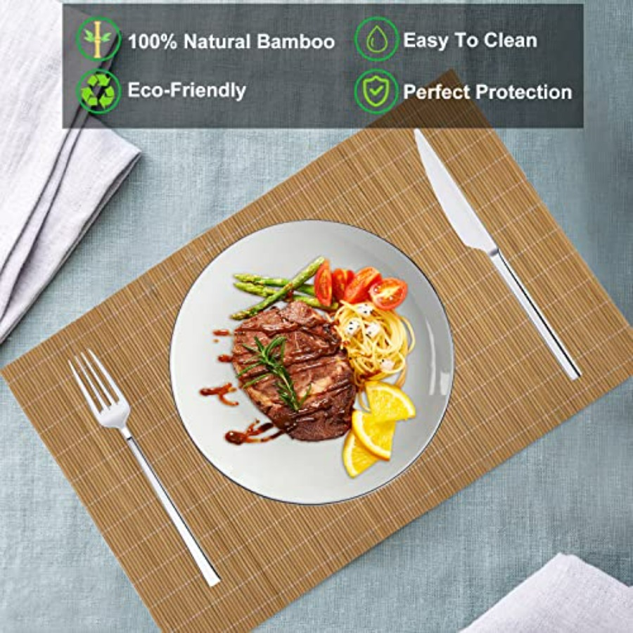 Set of 24 Bamboo Placemats 17. – Sushi Mat Bamboo recenzja i cena