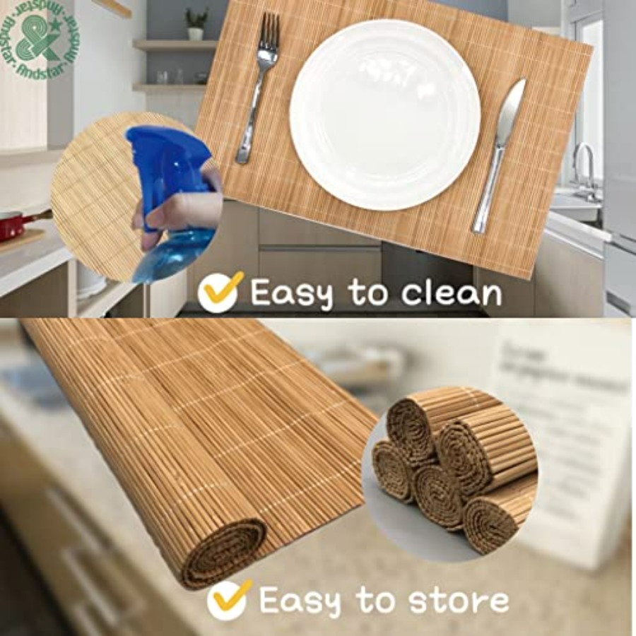 Set of 24 Bamboo Placemats 17. – Sushi Mat Bamboo recenzja i cena