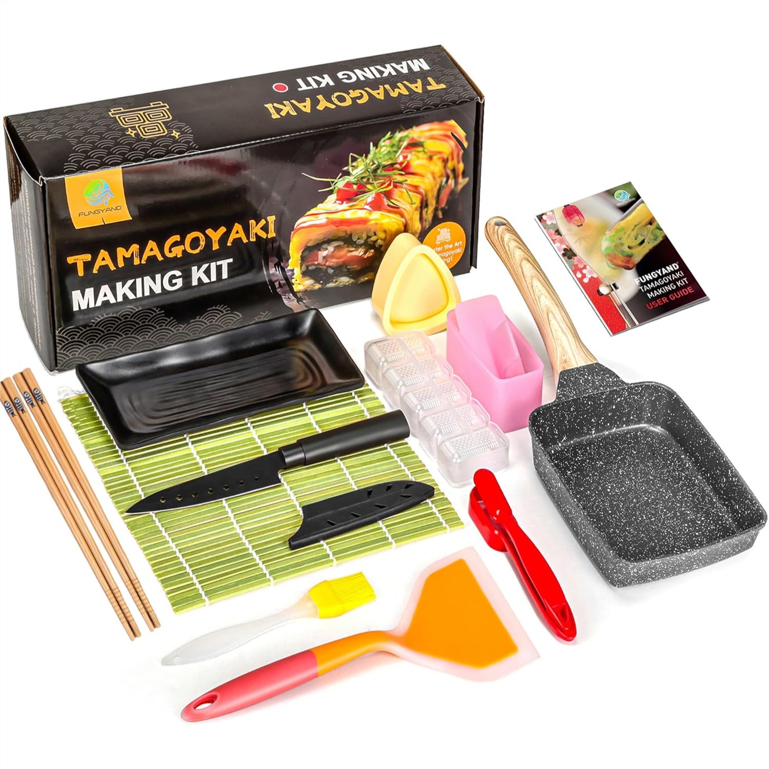 Japanese Omelette Pan Set with – Sushi Mat Bamboo recenzja i cena