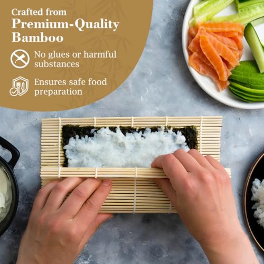 3 Pk Bamboo Sushi Mat - Sushi  – Sushi Mat Bamboo recenzja i cena